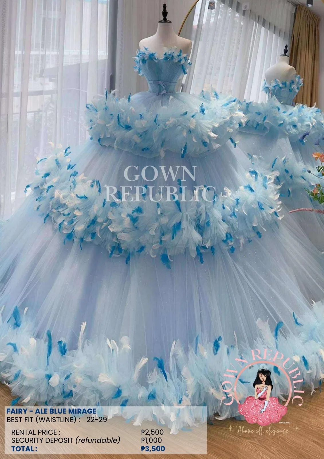 Ball Gowns: Blue 142